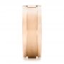 14k Rose Gold 14k Rose Gold Custom Men's Cross Band - Side View -  101168 - Thumbnail