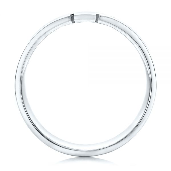 Platinum Platinum Custom Men's Cross Band - Front View - 101168