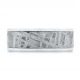 Custom Meteorite Inlay Diamond Men's Band - Top View -  104616 - Thumbnail