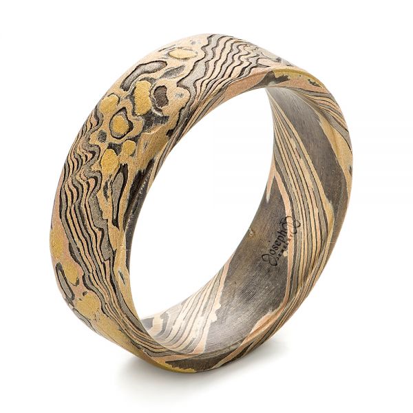 Mokume Men's Classic Star Wedding Band