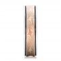 14k White Gold And 14K Gold Custom Mokume Wedding Band - Side View -  102038 - Thumbnail