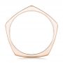 18k Rose Gold 18k Rose Gold Custom Multi-color Sapphire Men's Band - Front View -  102737 - Thumbnail