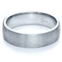 14k White Gold 14k White Gold Custom Men's Band - Flat View -  1109 - Thumbnail