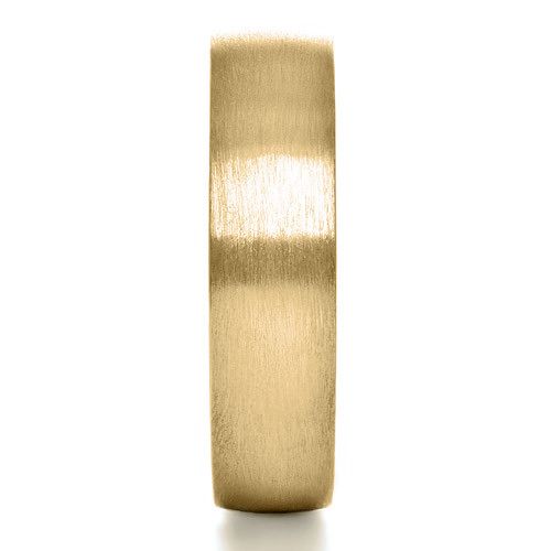 14k Yellow Gold 14k Yellow Gold Custom Men's Band - Side View -  1109