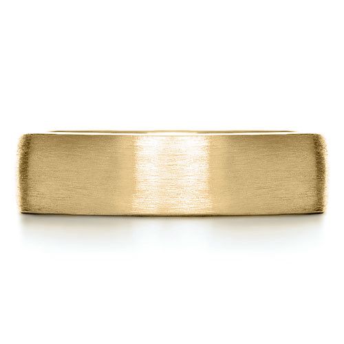 14k Yellow Gold 14k Yellow Gold Custom Men's Band - Top View -  1109