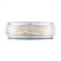 Custom Mokume Men's Wedding Band - Top View -  102207 - Thumbnail