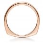 18k Rose Gold 18k Rose Gold Custom Diamond Men's Band - Front View -  1111 - Thumbnail