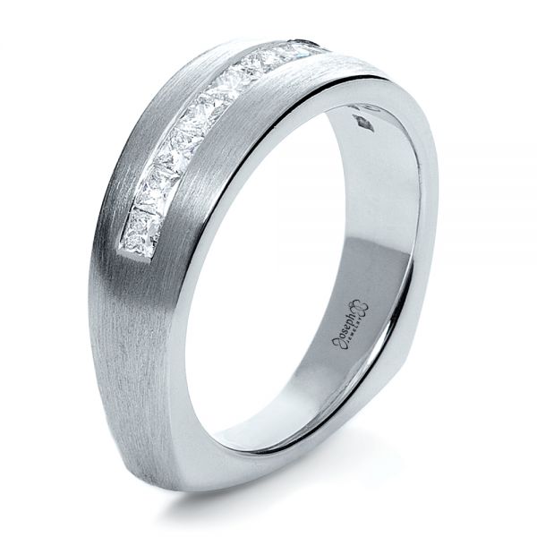 Custom Platinum Diamond Men's Band - Image