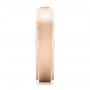 14k Rose Gold 14k Rose Gold Custom Diamond Men's Band - Side View -  102072 - Thumbnail