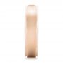 14k Rose Gold 14k Rose Gold Custom Diamond Men's Band - Side View -  102072 - Thumbnail