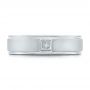 14k White Gold 14k White Gold Custom Diamond Men's Band - Top View -  102072 - Thumbnail