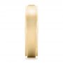 14k Yellow Gold 14k Yellow Gold Custom Diamond Men's Band - Side View -  102072 - Thumbnail