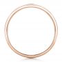  14K Gold And 18k Rose Gold 14K Gold And 18k Rose Gold Custom Purple Sapphire Men's Wedding Band - Front View -  102302 - Thumbnail