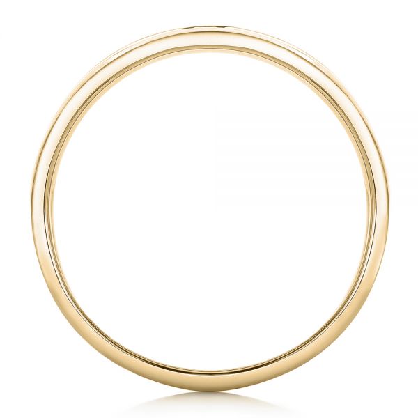 Platinum And 14k Yellow Gold Platinum And 14k Yellow Gold Custom Purple Sapphire Men's Wedding Band - Front View - 102302