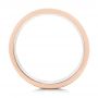 14k Rose Gold Custom Black Antiqued Men's Band - Front View -  103134 - Thumbnail