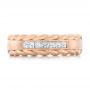 18k Rose Gold 18k Rose Gold Custom Diamond Band - Top View -  103532 - Thumbnail