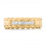 18k Yellow Gold 18k Yellow Gold Custom Diamond Band - Top View -  103532 - Thumbnail