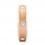 14k Rose Gold 14k Rose Gold Custom Diamond Men's Wedding Band - Side View -  102874 - Thumbnail