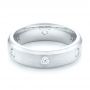  Platinum Platinum Custom Diamond Men's Wedding Band - Flat View -  102874 - Thumbnail