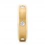 14k Yellow Gold 14k Yellow Gold Custom Diamond Men's Wedding Band - Side View -  102874 - Thumbnail