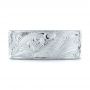  Platinum Platinum Custom Hand Engraved Wedding Band - Top View -  103287 - Thumbnail