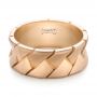 18k Rose Gold 18k Rose Gold Custom Men's Band - Flat View -  103271 - Thumbnail