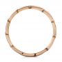 14k Rose Gold Custom Men's Band - Front View -  103271 - Thumbnail