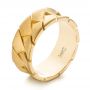 18k Yellow Gold 18k Yellow Gold Custom Men's Band - Three-Quarter View -  103271 - Thumbnail