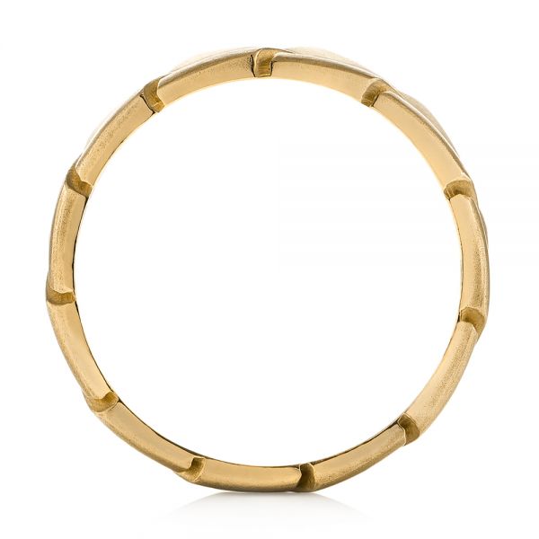 14k Yellow Gold 14k Yellow Gold Custom Men's Band - Front View - 103271