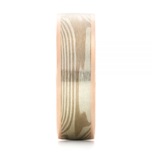 Custom Mokume Men's Band - Side View -  103646