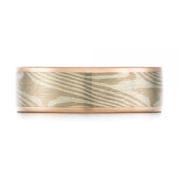 Custom Mokume Men's Band - Top View -  103646