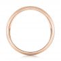 18k Rose Gold 18k Rose Gold Custom Sandblasted Men's Wedding Band - Front View -  103546 - Thumbnail