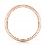 14k Rose Gold 14k Rose Gold Custom Sandblasted Men's Wedding Band - Front View -  103546 - Thumbnail