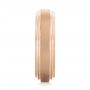 14k Rose Gold 14k Rose Gold Custom Sandblasted Men's Wedding Band - Side View -  103546 - Thumbnail