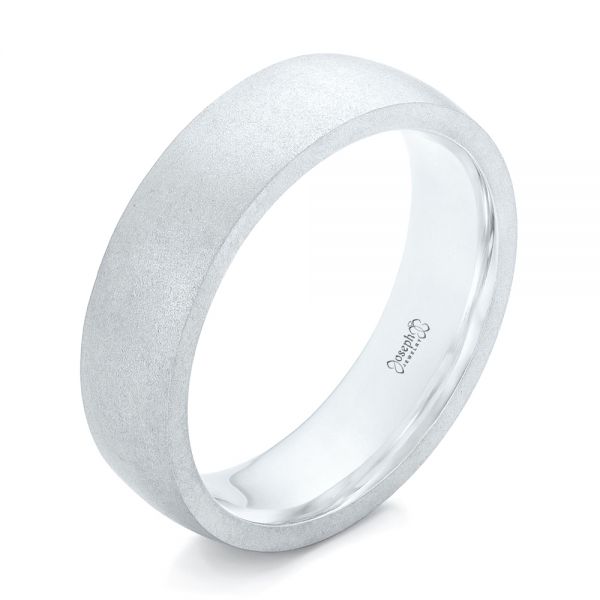 Custom Sandblasted Men's Wedding Band #103207 - Seattle Bellevue ...