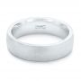 18k White Gold 18k White Gold Custom Sandblasted Men's Wedding Band - Flat View -  103207 - Thumbnail