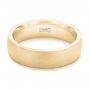 14k Yellow Gold 14k Yellow Gold Custom Sandblasted Men's Wedding Band - Flat View -  103207 - Thumbnail