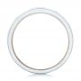  14K Gold And 14k Rose Gold Custom Two-tone Aquamarine Men's Wedding Band - Front View -  102825 - Thumbnail
