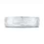  18K Gold And Platinum 18K Gold And Platinum Custom Two-tone Brushed Men's Band - Top View -  102931 - Thumbnail