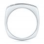  14K Gold And 18k Rose Gold 14K Gold And 18k Rose Gold Custom Two-tone Diamond Men's Band - Front View -  102871 - Thumbnail