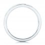 14k White Gold And Platinum 14k White Gold And Platinum Custom Two-tone Diamond Men's Band - Front View -  102593 - Thumbnail