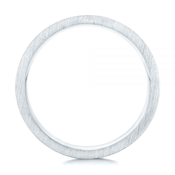 Platinum And Platinum Platinum And Platinum Custom Two-tone Diamond Men's Band - Front View - 102929
