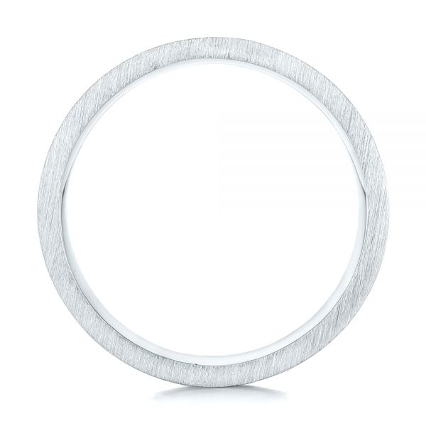  Platinum And Platinum Platinum And Platinum Custom Two-tone Diamond Men's Band - Front View -  102929