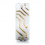 14k Yellow Gold And Platinum 14k Yellow Gold And Platinum Custom Two-tone Diamond Men's Band - Side View -  102593 - Thumbnail