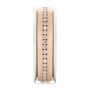  Platinum And 14k Rose Gold Custom Two-tone Eternity Diamond Men's Band - Side View -  104026 - Thumbnail