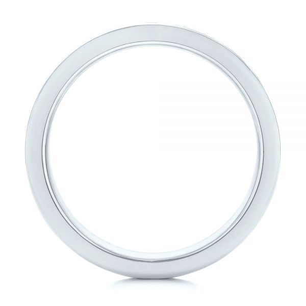 Platinum And Platinum Platinum And Platinum Custom Two-tone Eternity Diamond Men's Band - Front View - 104026