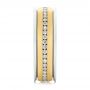  Platinum And 18k Yellow Gold Platinum And 18k Yellow Gold Custom Two-tone Eternity Diamond Men's Band - Side View -  104026 - Thumbnail