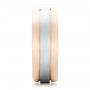 18k Rose Gold And 14K Gold 18k Rose Gold And 14K Gold Custom Two-tone Men's Band - Side View -  102073 - Thumbnail