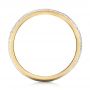 14k Yellow Gold And 18K Gold 14k Yellow Gold And 18K Gold Custom Two-tone Hand Engraved Men's Band - Front View -  103348 - Thumbnail