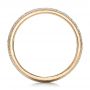 18k Yellow Gold And Platinum 18k Yellow Gold And Platinum Custom Two-tone Hand Engraved Men's Wedding Band - Front View -  102069 - Thumbnail